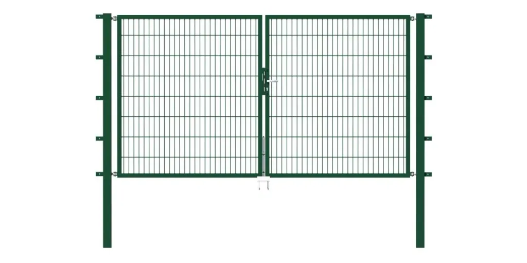 Doppeltor Flexo mit Zubehör, grün, Breite 250 cm, Höhe 120 cm, PF: 60x60 cm