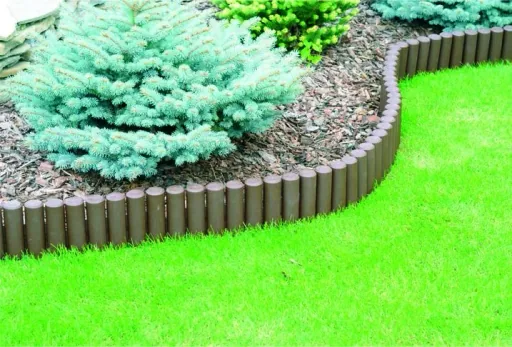Beeteinfassung PALISADE, braun - 10 Stück - 2,7 m