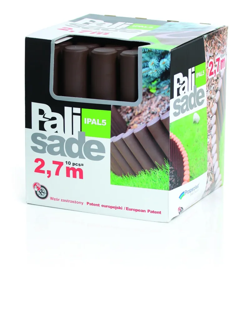 Beeteinfassung PALISADE, braun - 10 Stück - 2,7 m