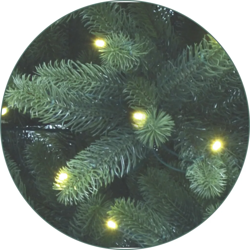Weihnachtsbaum mit Lichterkette, 312 LEDS, H 210, inkl. Standfuß