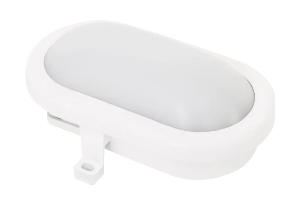 LED Ovalarmatur - Farbe: weiß