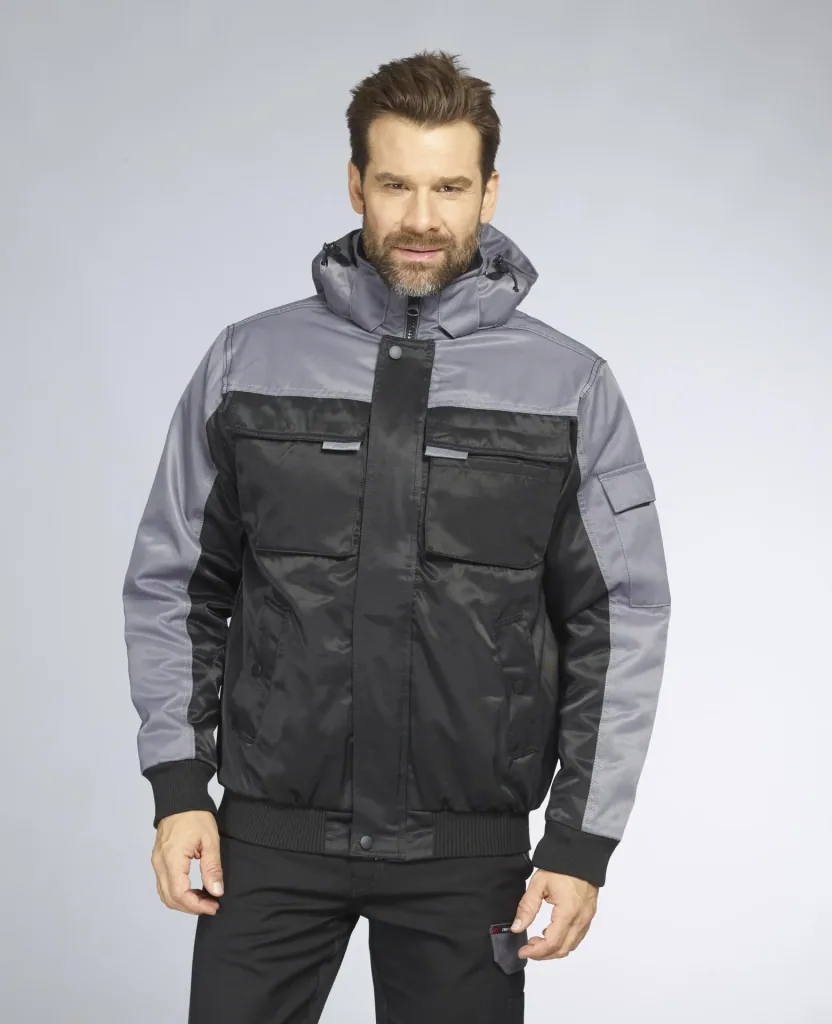 Funktionsjacke Farbe grau/schwarz, Gr.M