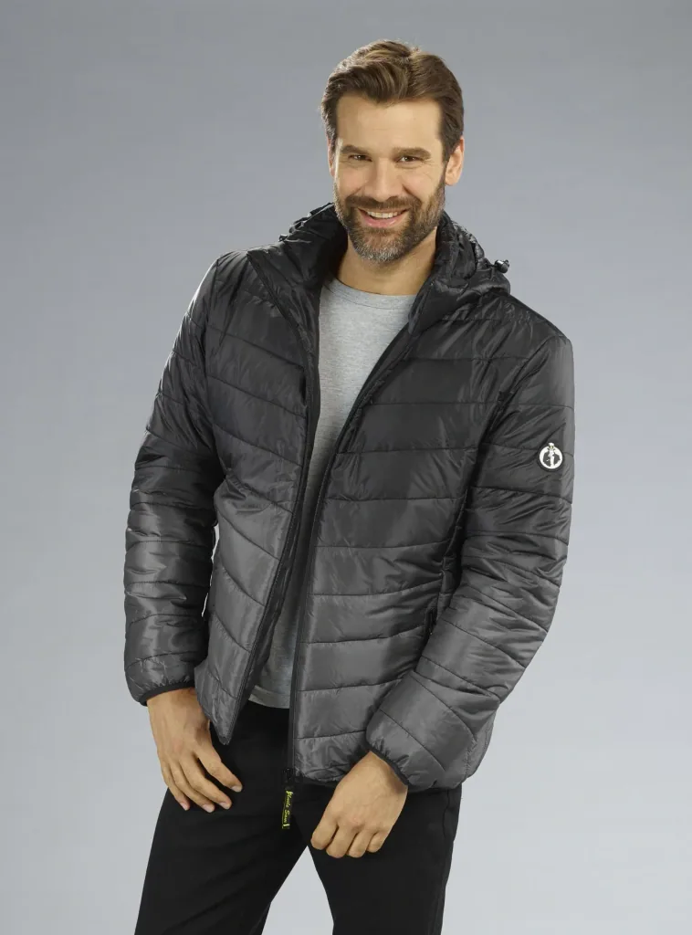 Steppjacke, Farbe schwarz/grau, Gr.M