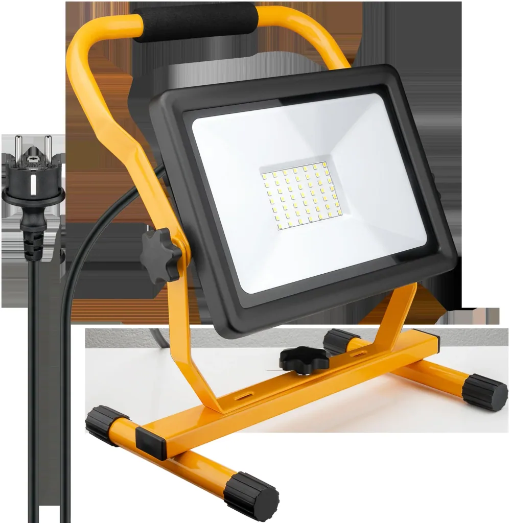 50W LED Baustrahler Fuß KW 4250LM