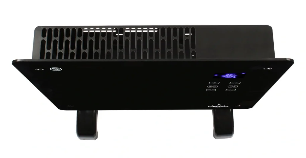 Glaskonvektor, schwarz, 1000 W