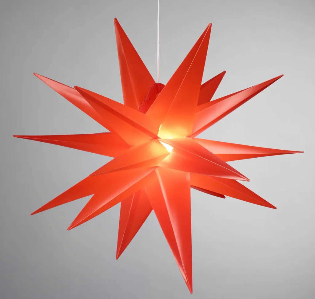 LED Kunststoffstern 58 cm, rot