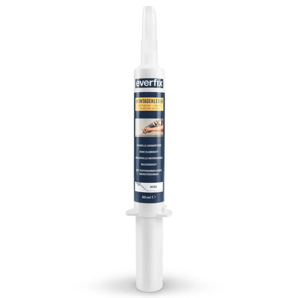 Montagekleber, weiß, 80 ml