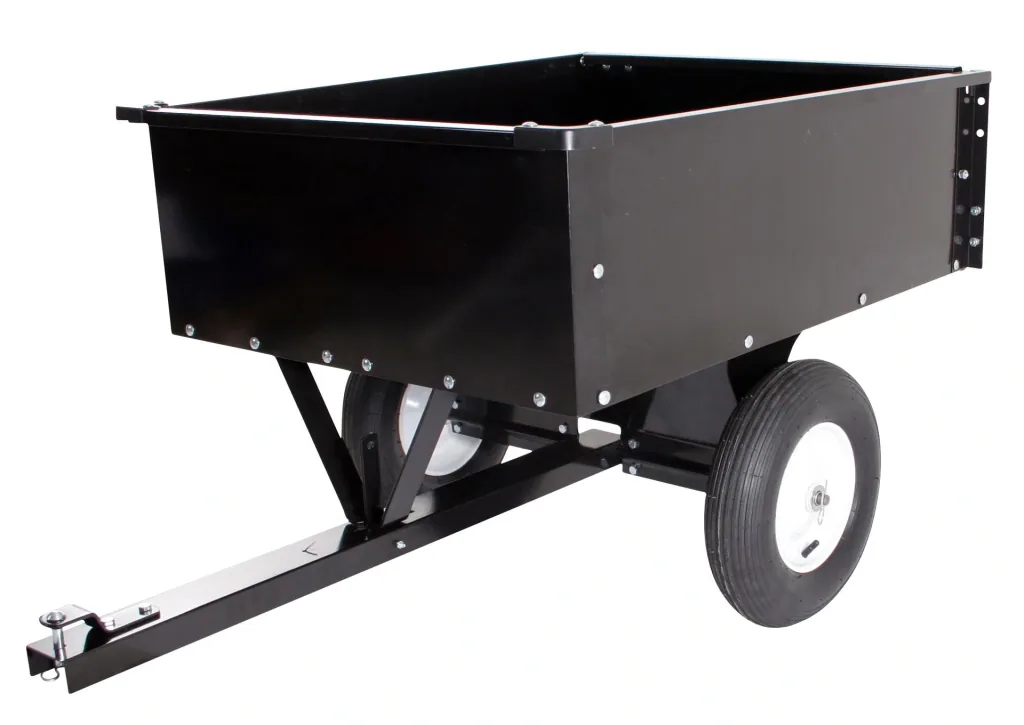 Rasentraktor Anhänger 300 kg - Mit Kippfunktion 154 x 95 x 35 cm