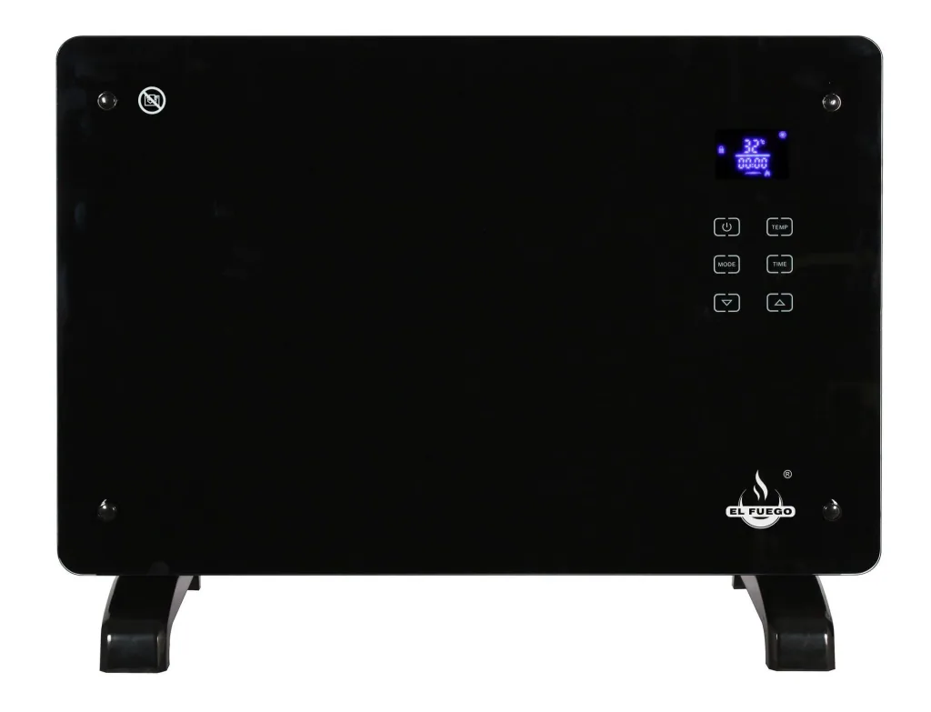 Glaskonvektor,schwarz, 1500 W