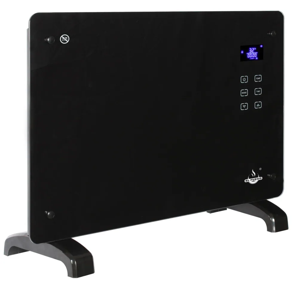 Glaskonvektor,schwarz, 1500 W