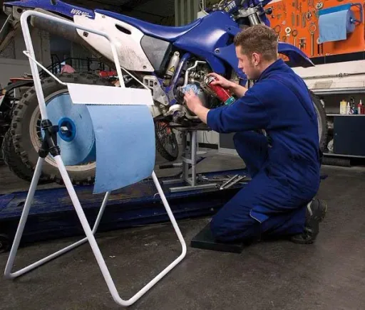 Blaue Putzrollen, 4 Stück
