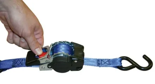 Automatik-Zurrgurt mit S-Haken, 3 m x 25 mm