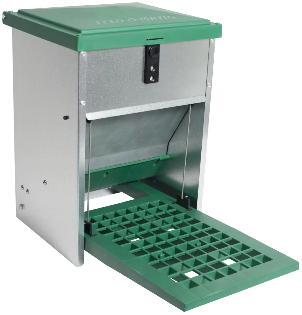 Geflügelfutterautomat mit Trittplatte für 5 kg Futter
