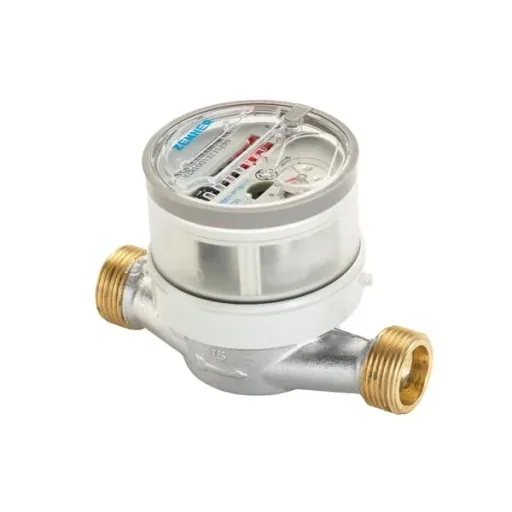 Einstrahl Wohnungswasserzähler für Kaltwasser QN 1,5/ R 1/2 "/ 80 mm