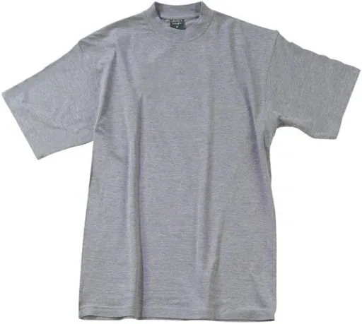 Big Size T-Shirt, silbergrau Gr.2XL