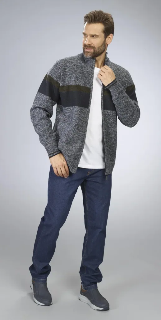 Strickjacke, Farbe anthrazit melange, Gr.M