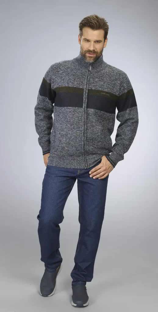 Strickjacke, Farbe anthrazit melange, Gr.M