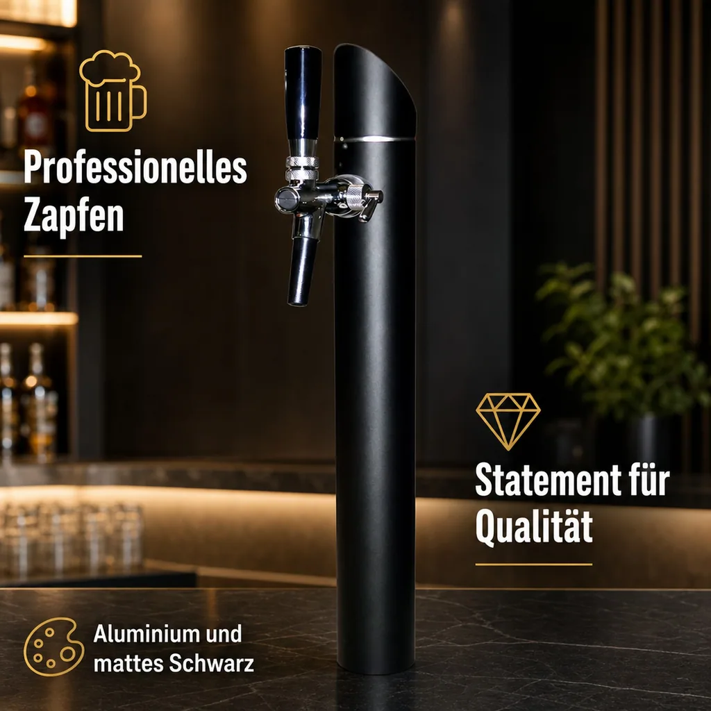 Schanksäule, Bierzapfsäule - Modell Black Tower, 1-leitig