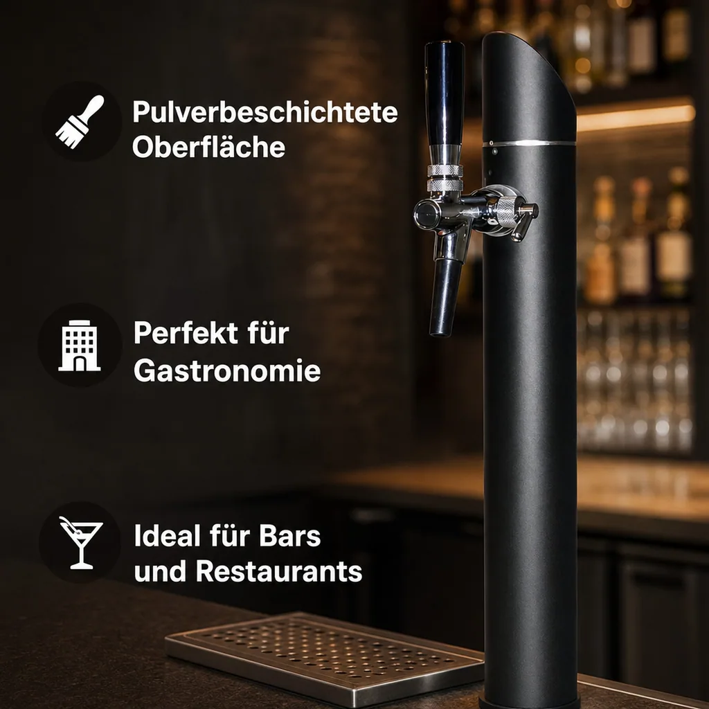 Schanksäule, Bierzapfsäule - Modell Black Tower, 1-leitig