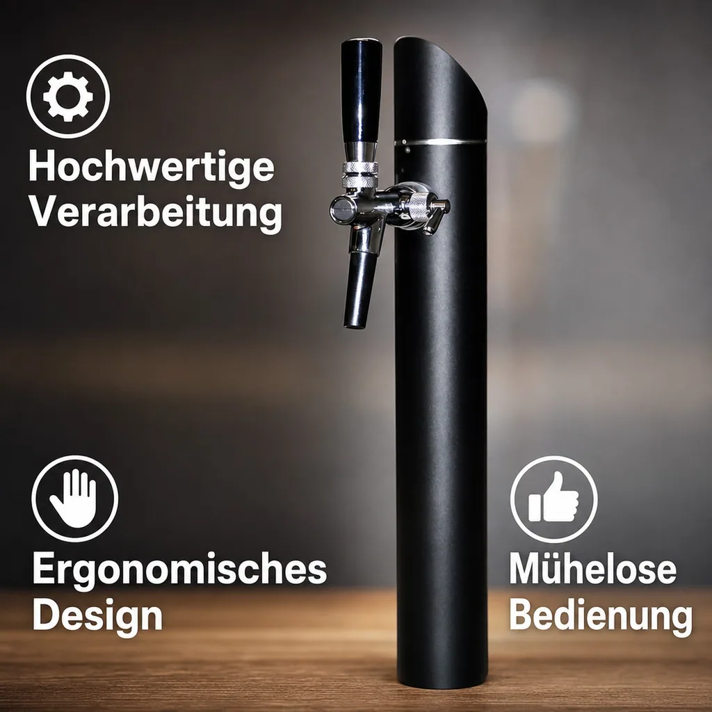 Schanksäule, Bierzapfsäule - Modell Black Tower, 1-leitig