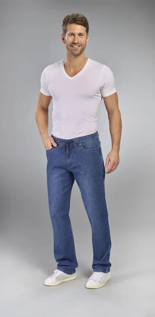 Jeans Traveller Fit, Farbe bluestone, Gr.28