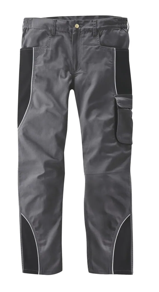 Bundhose mit Reflektorpaspel, Farbe anthrazit/schwarz, Gr.48