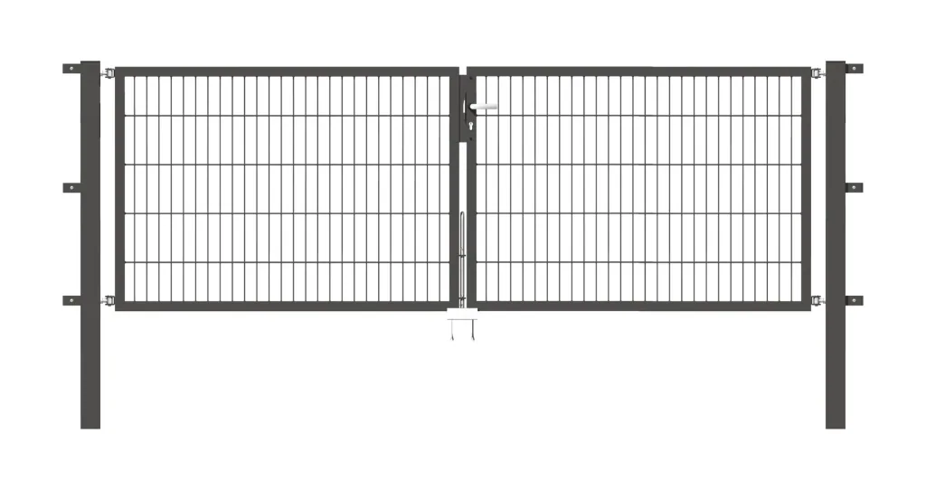 Doppeltor-Set Flexo inkl. Pfosten 3 x 1 m anthrazit