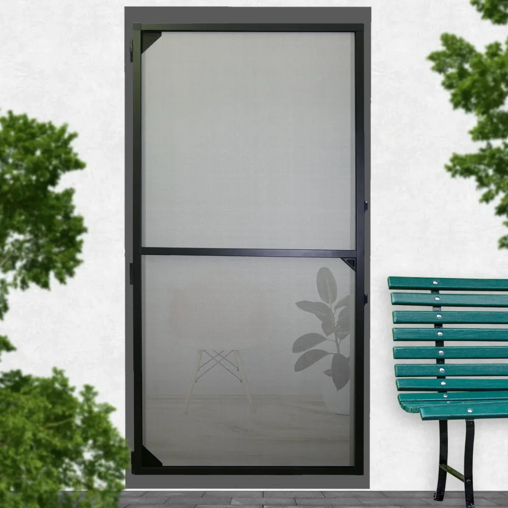 Teleskopierbarer Insektenschutz für Türen, 100 x 215cm, Anthrazit