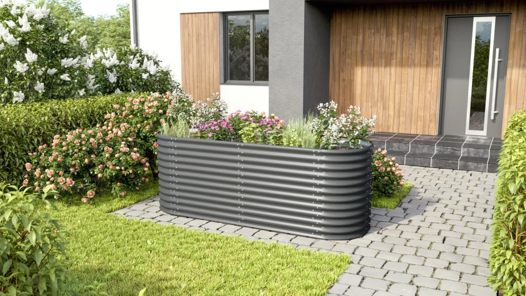 Hochbeeterweiterung Stretched 858, Farbe granit