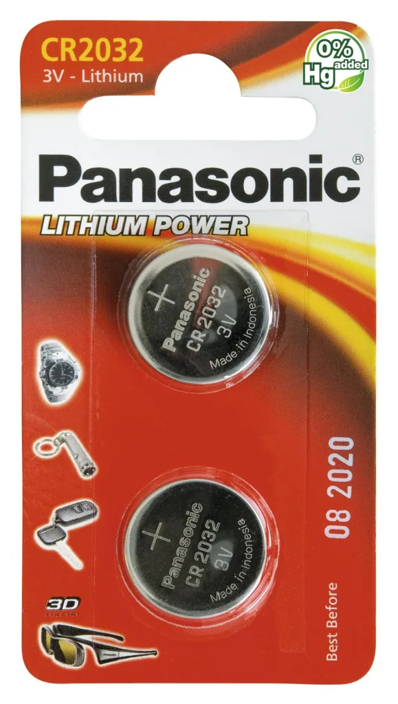 Lithium Knopfzelle CR2032 - 2 Stück