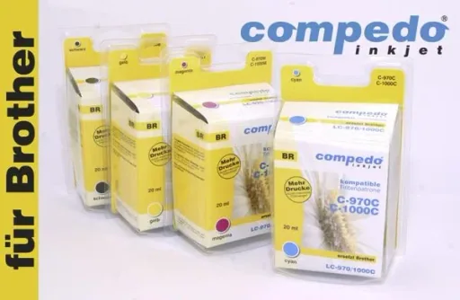 Druckerpatrone für Brother LC970/LC1000 Multipack 3er Pack (Cyan, Magenta, Gelb)