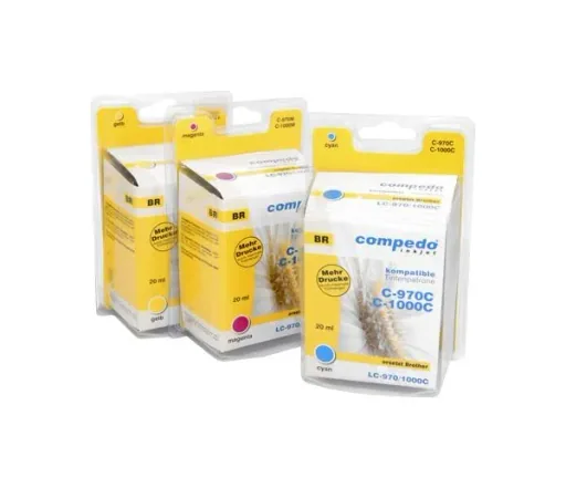 Druckerpatrone für Brother LC970/LC1000 Multipack 3er Pack (Cyan, Magenta, Gelb)