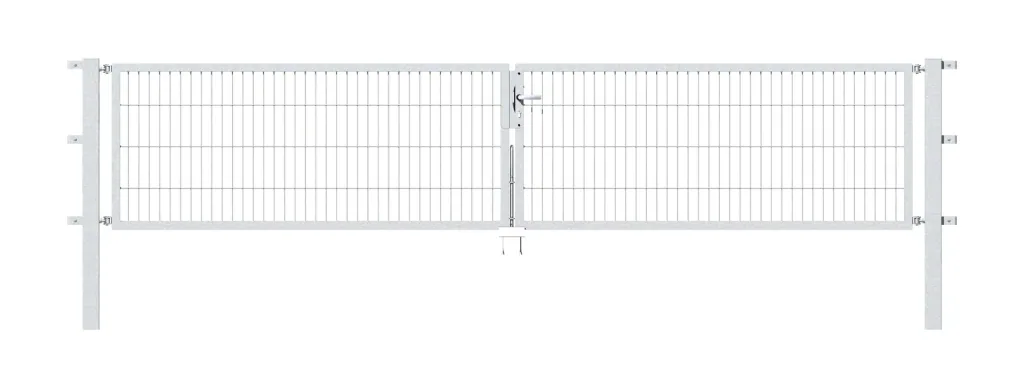 Doppeltor Flexo mit Zubehör, feuerverzinkt, Breite 400 cm, Höhe 80 cm, PF: 80x80 cm