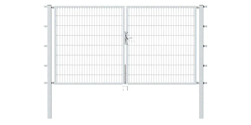 Doppeltor Flexo mit Zubehör, feuerverzinkt, Breite 400 cm, Höhe 80 cm, PF: 80x80 cm