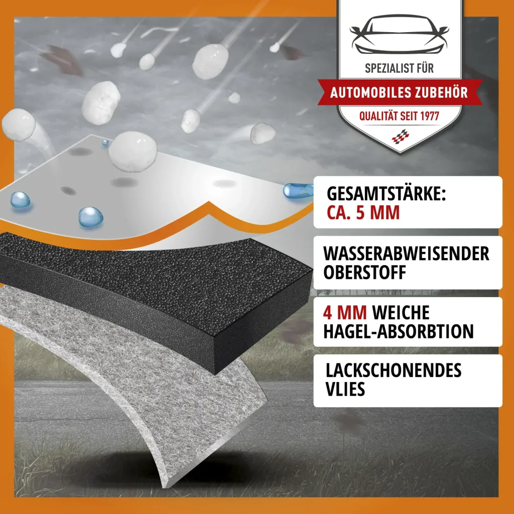 Bus Hagelschutzplane Perma Protect, Transporter-Hagelschutzgarage Größe M
