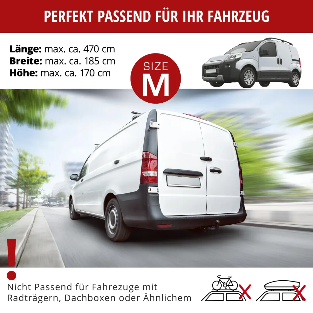 Bus Hagelschutzplane Perma Protect, Transporter-Hagelschutzgarage Größe M
