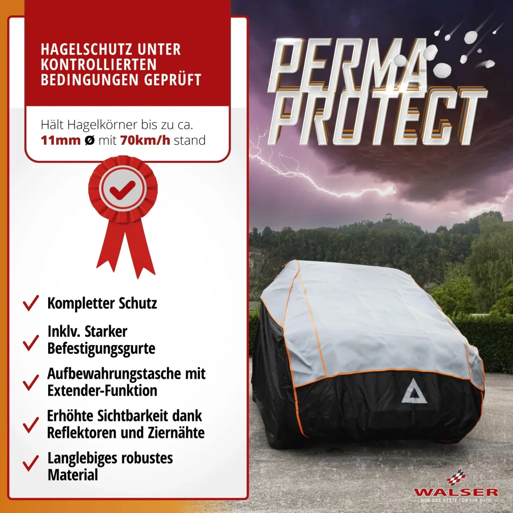 Bus Hagelschutzplane Perma Protect, Transporter-Hagelschutzgarage Größe M