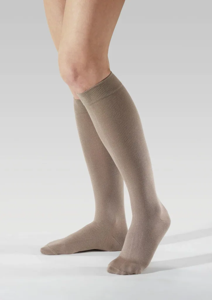 Stützstrümpfe, Baumwolle, 1er, Größe L (41-43), Beige