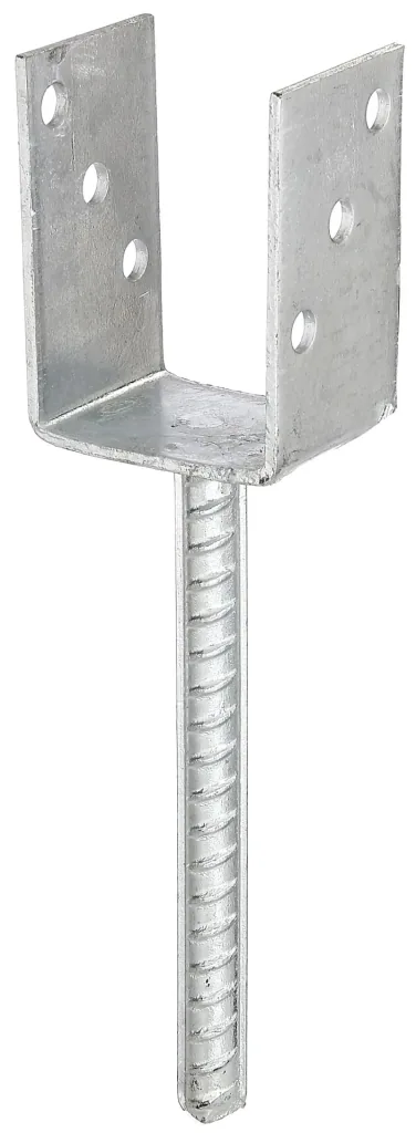 Pfostenträger in U-Form, Gabelweite 81 mm (80 mm Holz = Bauholzmaß)