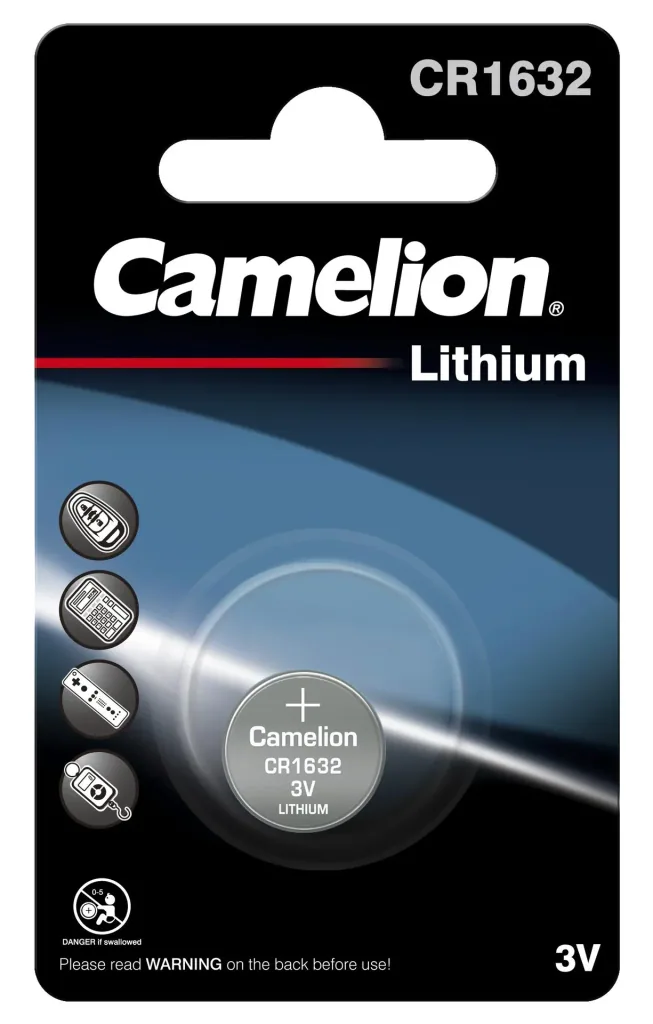 Lithium Knopfzelle CR1632, 3V - 1 Stück