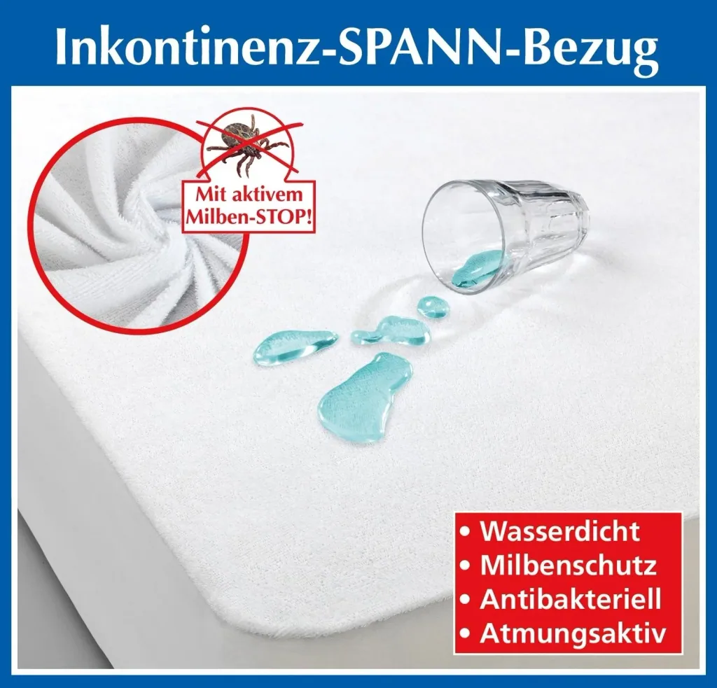 Inkontinenz-Spann-Bezug, 100 x 200 cm
