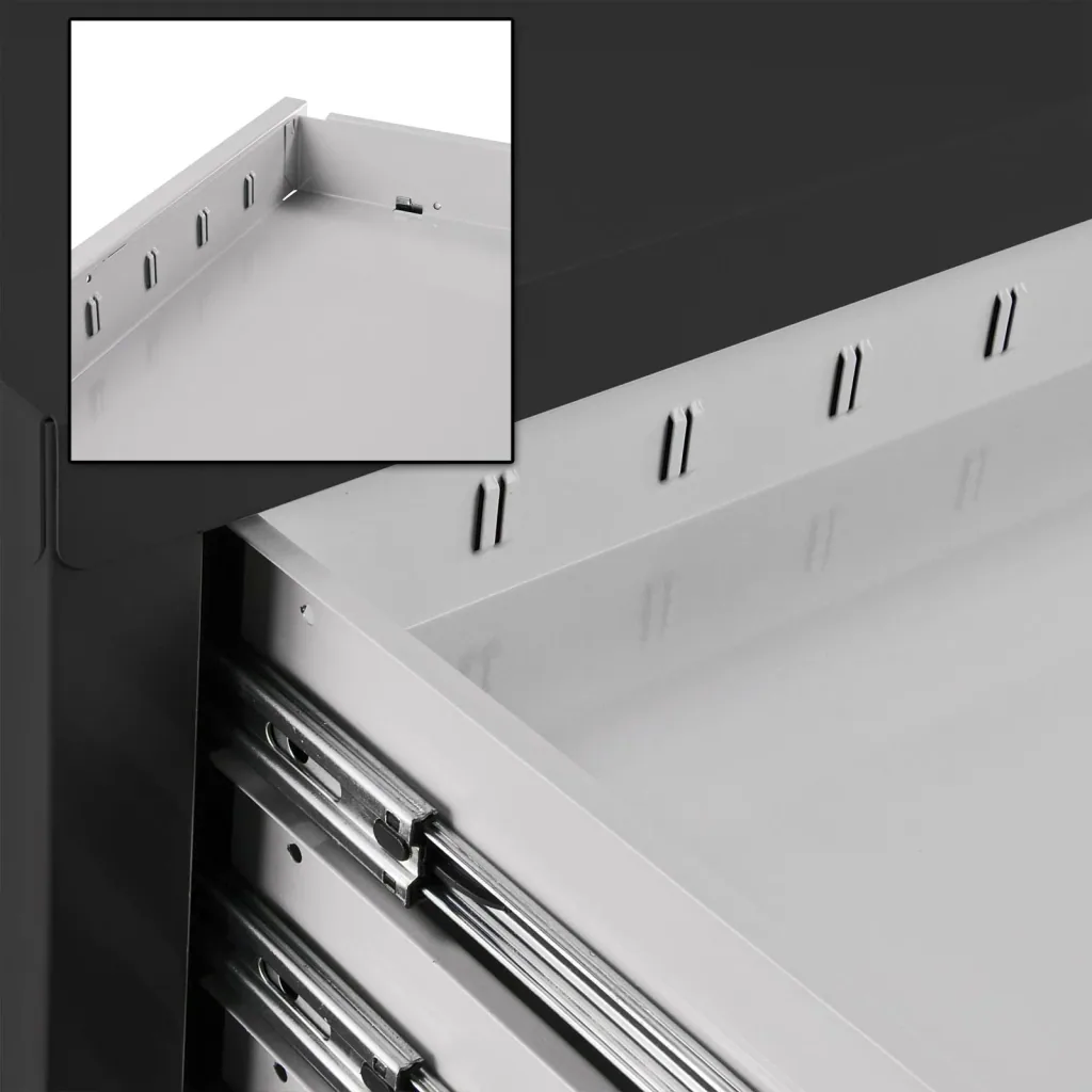 Schubladenschrank / Werkzeugschrank mammut, 6 Schubladen, RAL7016 / 7035