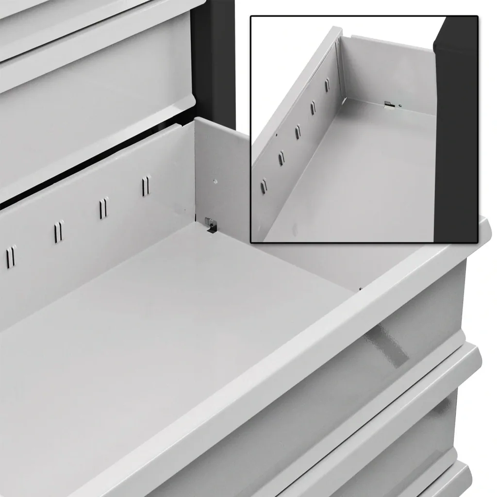 Schubladenschrank / Werkzeugschrank mammut, 6 Schubladen, RAL7016 / 7035