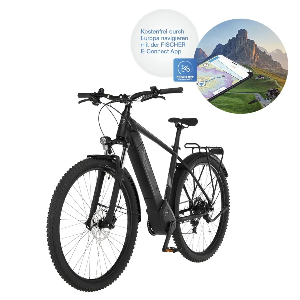 Herren E-Bike ATB, 29 Zoll, Rahmengröße 46cm, 10-Gang Kettenschaltung, schwarz matt, TERRA 5.0i