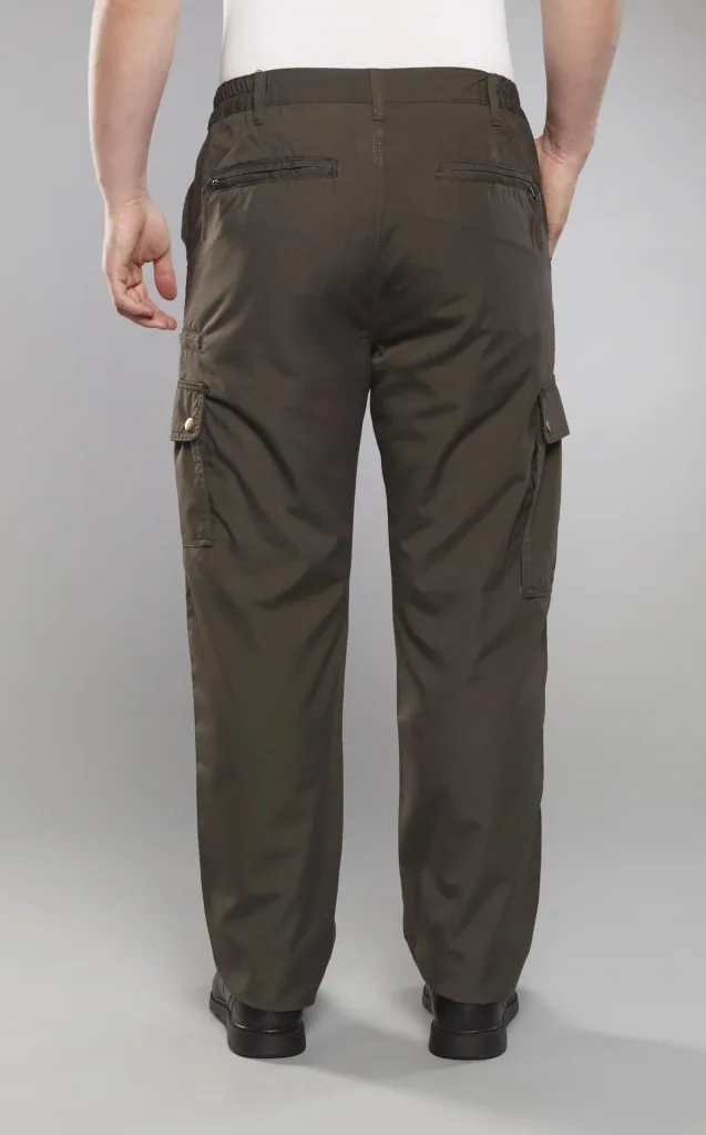 Outdoorhose mit wasserabweisender Beschichtung, oliv, Gr.48