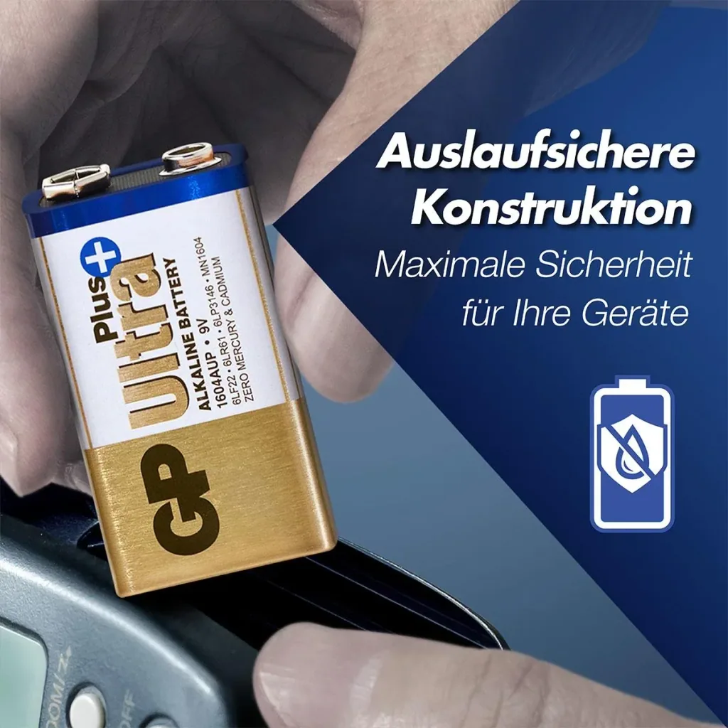 ULTRA PLUS 9V Block Alkaline Batterie - 1 Stück