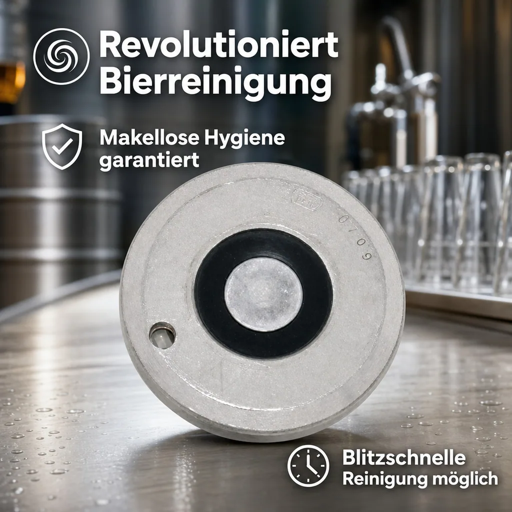 Bier-Fitting für Reinigungsbehälter aus Edelstahl, Art: Köpi - Fitting