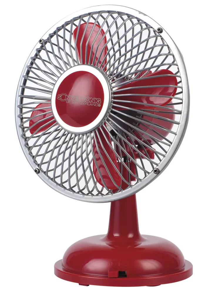 Tischventilator Retro Fan rot