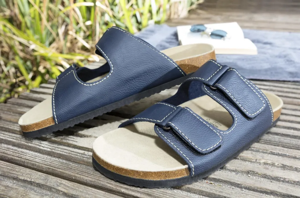Pantolette, Farbe marine, Gr.39