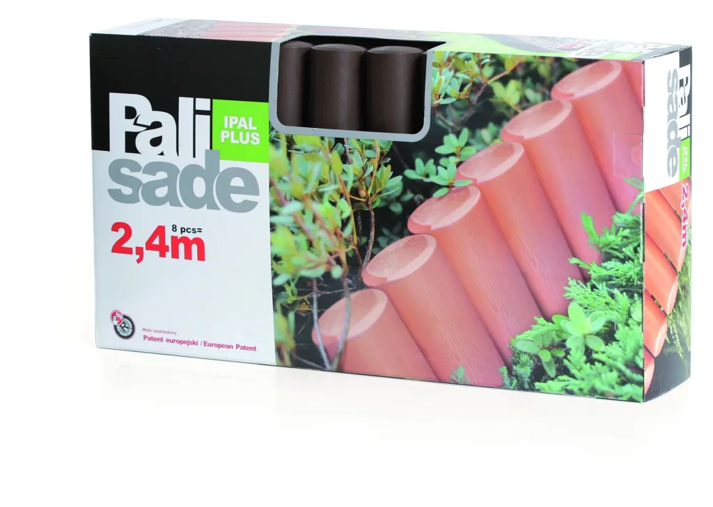 Beeteinfassung PALISADE, braun - 8 Stück - 2,4 m